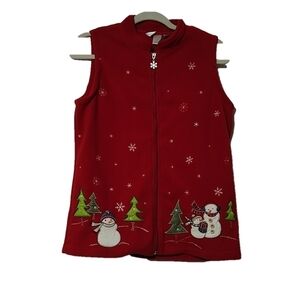 Ugly Christmas Snowman Vest Size S